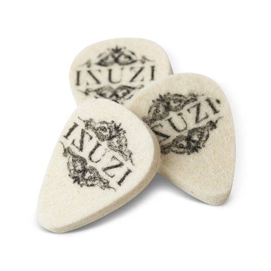 ISUZI KUP-30 felt ukulele plectrums, pack of three