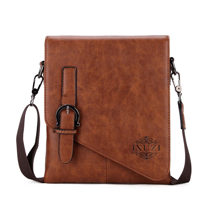 ISUZI The Messenger Laptop Brown Leather Bag
