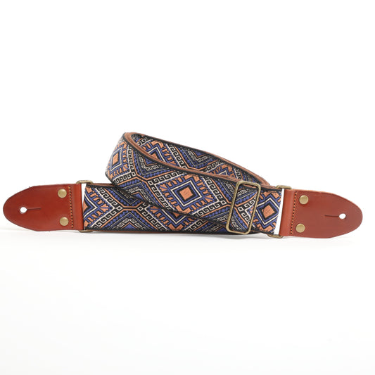 ISUZI GT-60 suede pattern woven guitar strap
