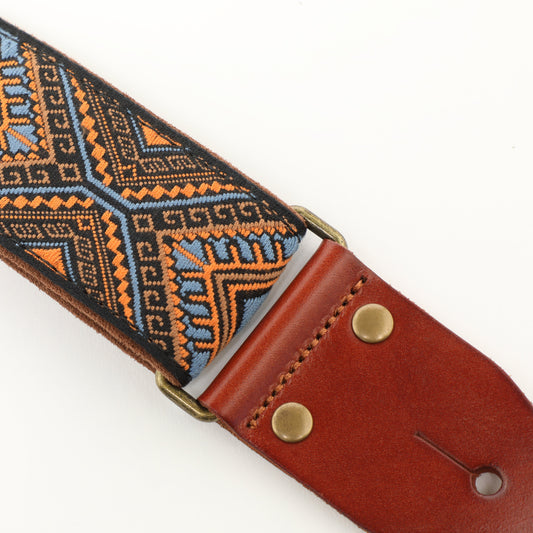 ISUZI GT-63 coloured woven guitar strap – view 2 of 3