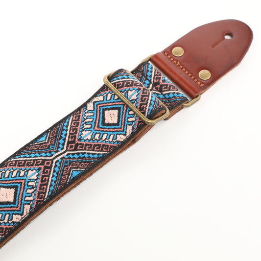 ISUZI GT-62 suede pattern woven guitar strap – view 2 of 3
