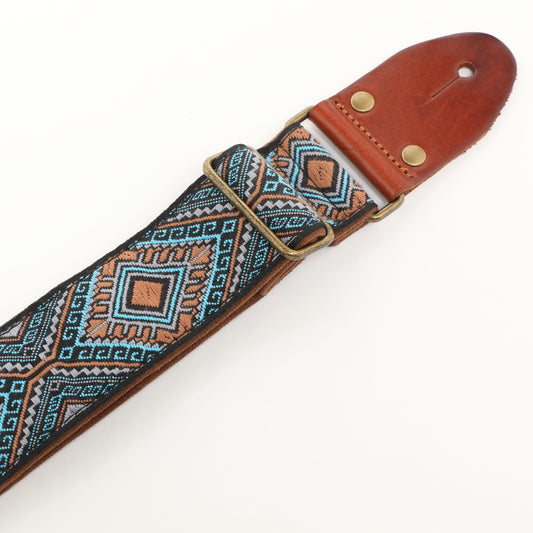 ISUZI GT-61 suede pattern woven guitar strap – view 2 of 3