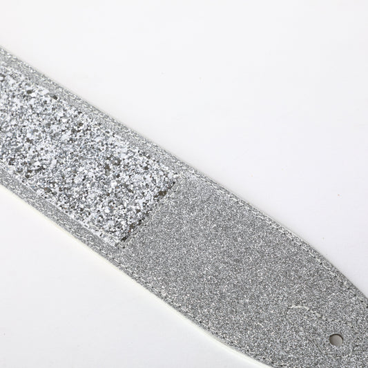 ISUZI SPK20 silver sparkle guitar strap – view 2 of 3
