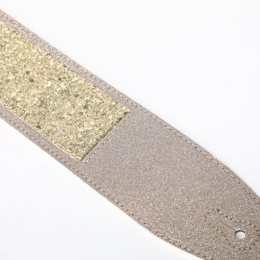 ISUZI SPK21 gold sparkle guitar strap – view 2 of 3
