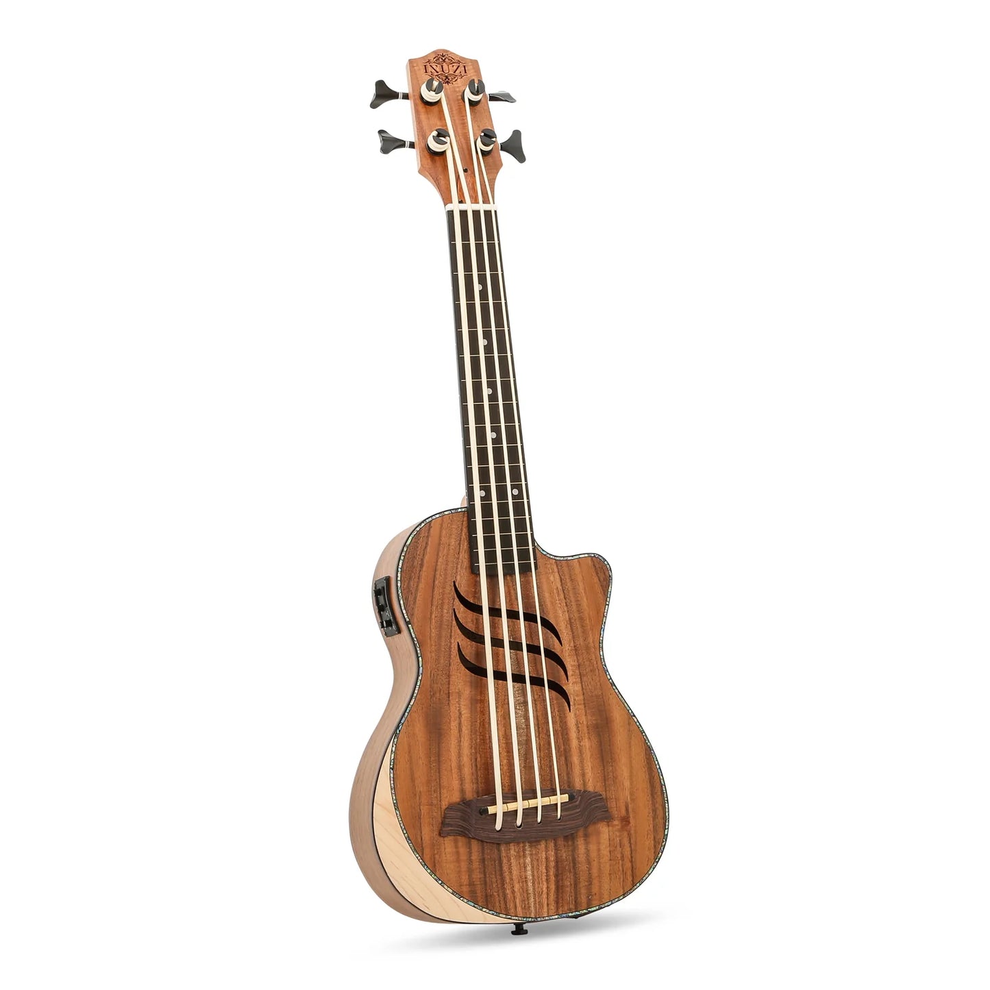 ISUZI EUB-X1 Acacia Ukulele Electro-Bass Ukulele inc Gig bag