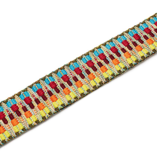 ISUZI UKLL-50 Premium Blue/Yellow Pattern Ukulele Strap - Isuzi
