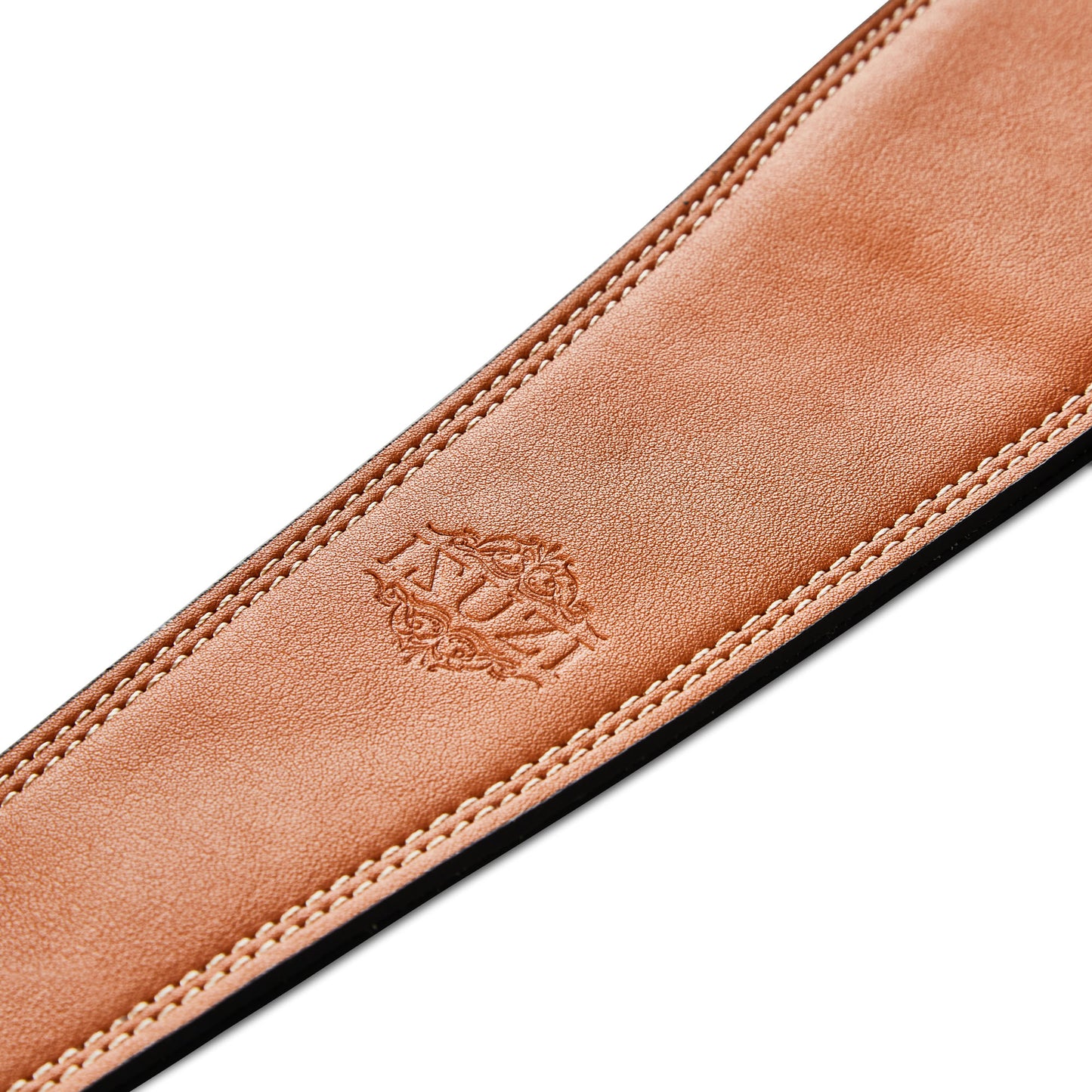 ISUZI Tan/Black Leather Bass Strap