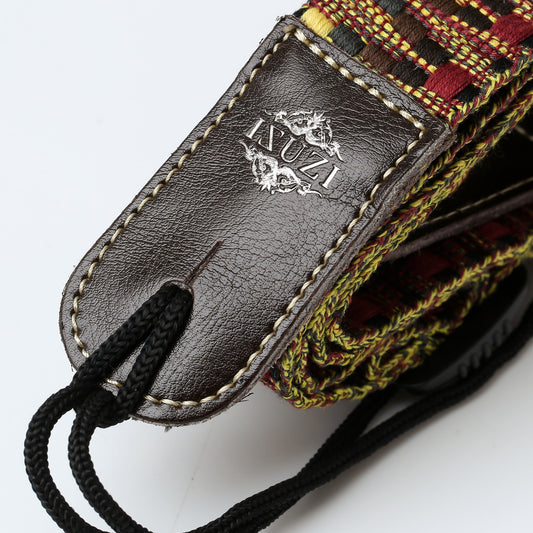 ISUZI UKLL-50 Premium Red/Brown Pattern Ukulele Strap - Isuzi