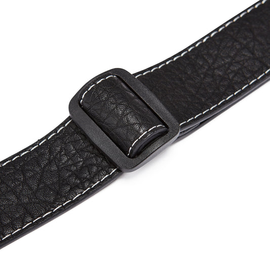 ISUZI UK-17 Garment Leather Black Ukulele Strap - Isuzi